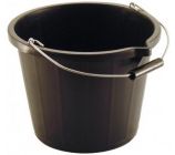 Rodo Black Plastic Builders Bucket