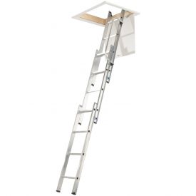 Werner Loft Ladder 3 Section with Handrail 76003