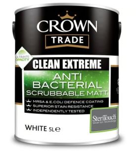 Crown Trade Clean Extreme Anti Bacterial Scrubbable Matt