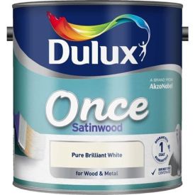 Dulux Retail Once Satinwood Pure Brilliant White