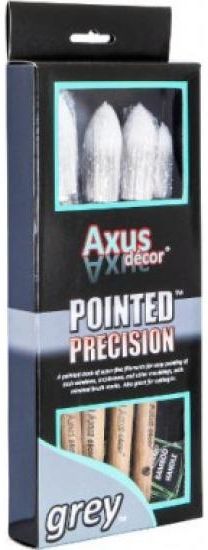 OLFA AXUS (4) Piece Pure Synthetic POINTED Sash Brush Set