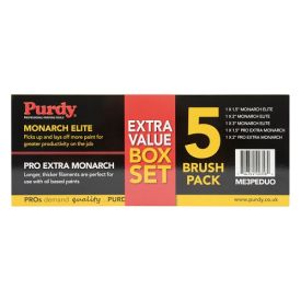 Purdy Monarch Elite & Pro Extra 5 Piece Brush Set ME3PEDUO