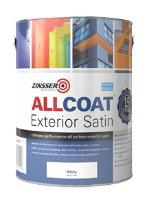 Zinsser Allcoat Exterior WB (Satin Finish) Ready Mixed Colours