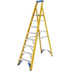 Werner Fibreglass Platform Stepladder 8 Tread 7170818