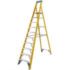 Werner Fibreglass Platform Stepladder 10 Tread 7171018