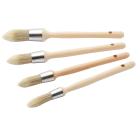 Rodo ProDec 4 pc Pointed Synthetic Sash Brush Set