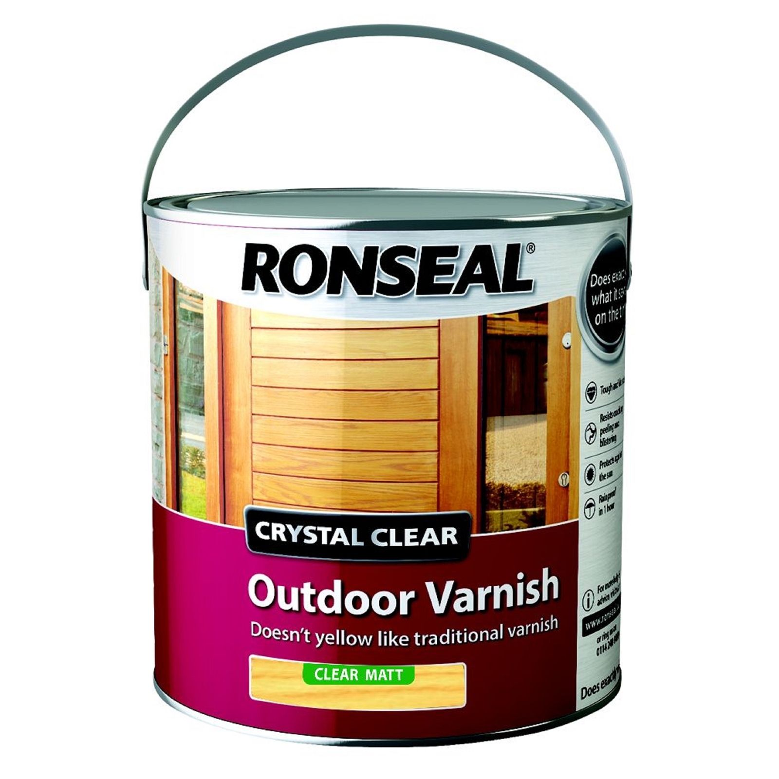 Ronseal Outdoor Varnish Clear Matt