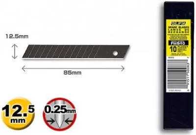 Olfa Knives 12.5mm Snap Blades Pack (10) FWB-10