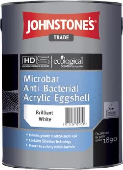 Johnstones Microbar Anti Bacterial Acrylic Eggshell