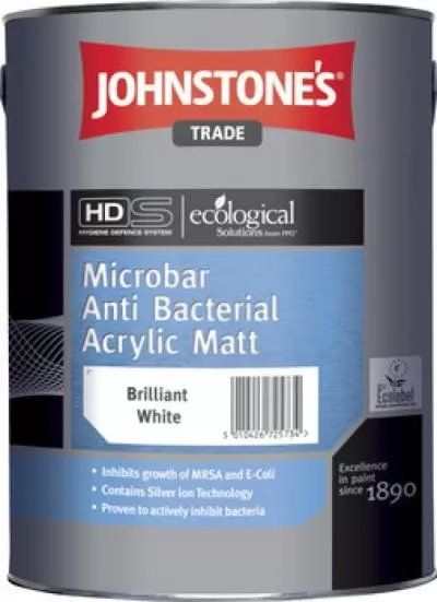 Johnstone's Microbar Anti Bacterial Acrylic Matt