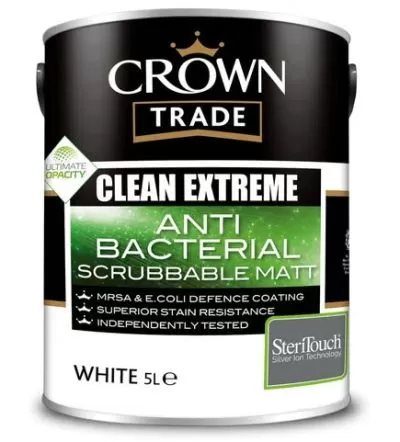 Crown Trade Clean Extreme Anti Bacterial Scrubbable Matt