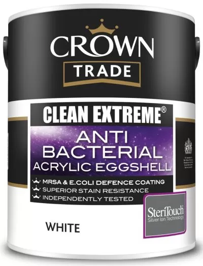 Crown Trade Clean Extreme Anti Bacterial Acrylic Eggshell