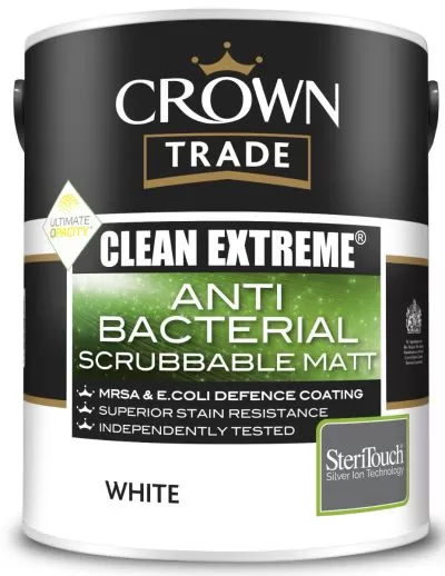 Crown Trade Clean Extreme Anti Bacterial Scrubbable Matt