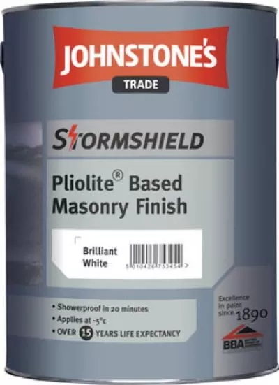 Johnstone's Stormshield Pliolite Based Masonry Paint