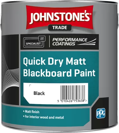 Johnstone's Quick Dry Black Board Paint (Matt Black)