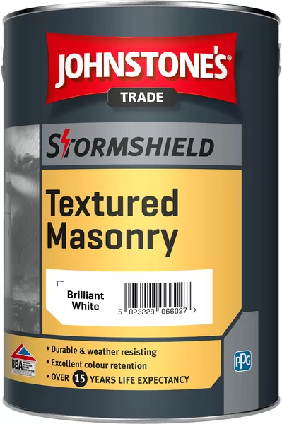 Johnstone's Stormshield Textured Masonry Paint