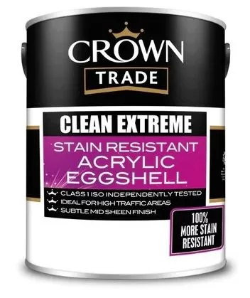 Crown Trade Clean Extreme Stain Resistant Acrylic Eggshell