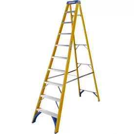 Werner Fibreglass Stepladder 10 Tread 7161018