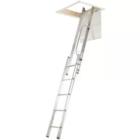 Werner Loft Ladder 2 Section with Handrail 76002