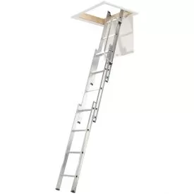 Werner Loft Ladder 3 Section with Handrail 76003