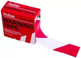 Rodo ProDec Warning Tape (Red/White)