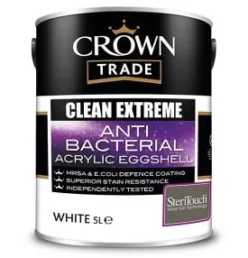 Crown Trade Clean Extreme Anti Bacterial Acrylic Eggshell