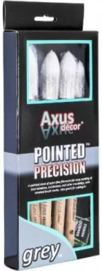 OLFA AXUS (4) Piece Pure Synthetic POINTED Sash Brush Set