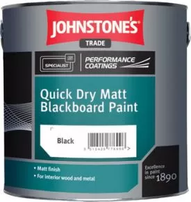 Johnstones Quick Dry Black Board Paint (Matt Black)