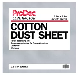 Rodo ProDec 12' x 9' Cotton Twill Dust Sheet