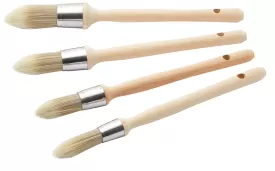 Rodo ProDec 4 pc Pointed Synthetic Sash Brush Set