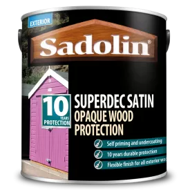 Sadolin Superdec Opaque Wood Protection Tester Pots