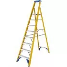 Werner Fibreglass Platform Stepladder 8 Tread 7170818
