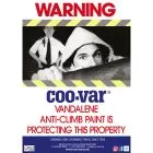 Coo-Var Anti-Climb Paint Warning Sign