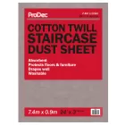 Rodo ProDec 24' x 3' Cotton Twill Dust Sheet (Stair Runner Type)